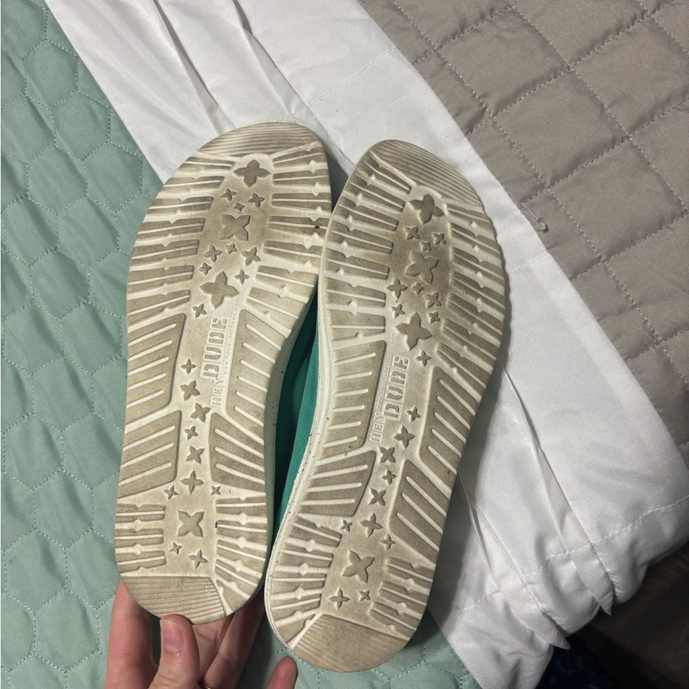 Hey Dude Teal Slip-On Shoes - Picture 2 of 3